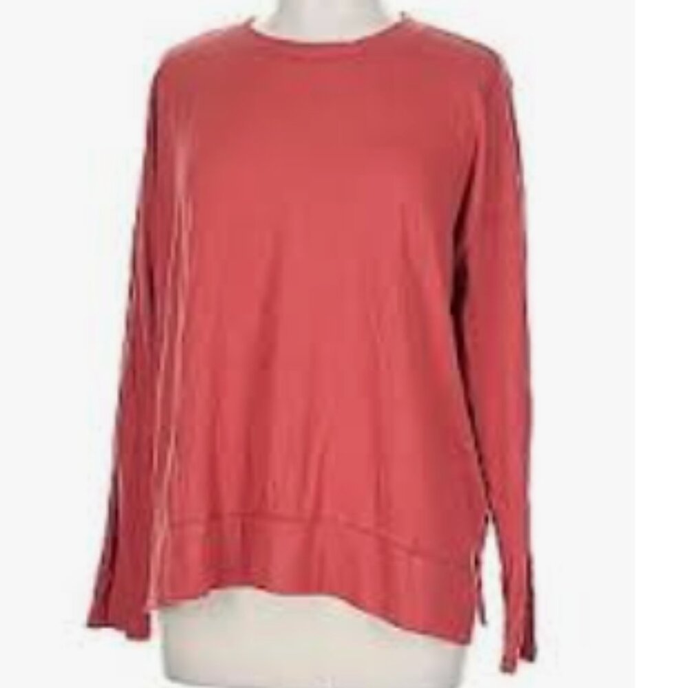 Lucky Brand Womens Pullover Tandoori Spice Crewneck Long Sleeve Sweater XL - Picture 3 of 13